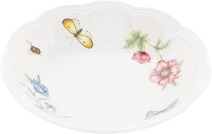 Lenox 6101836 Butterfly Meadow Fruit Bowl, 11 Oz Capacity, 6.75-Inch Diameter, 1 Piece