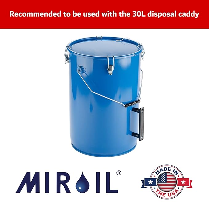 MirOil CONE2B Fryer Filter Bag & Frame Combo Set – Durable Reusable Strainer Bag and Metal Support Frame for Commercial Kitchen Use - Compatible with MirOil Blue Oil Caddy - Model #30L