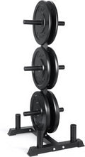 CAP 100lb Elite Olympic Bumper Plate Set with Storage Rack