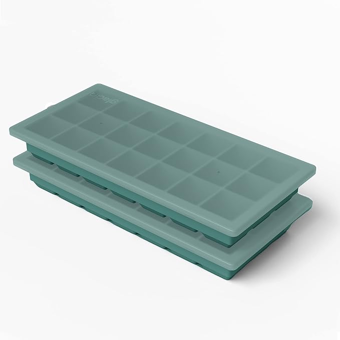 Ice Cube Tray with Lids, Small Silicone Molds for Cocktails & Drinks
