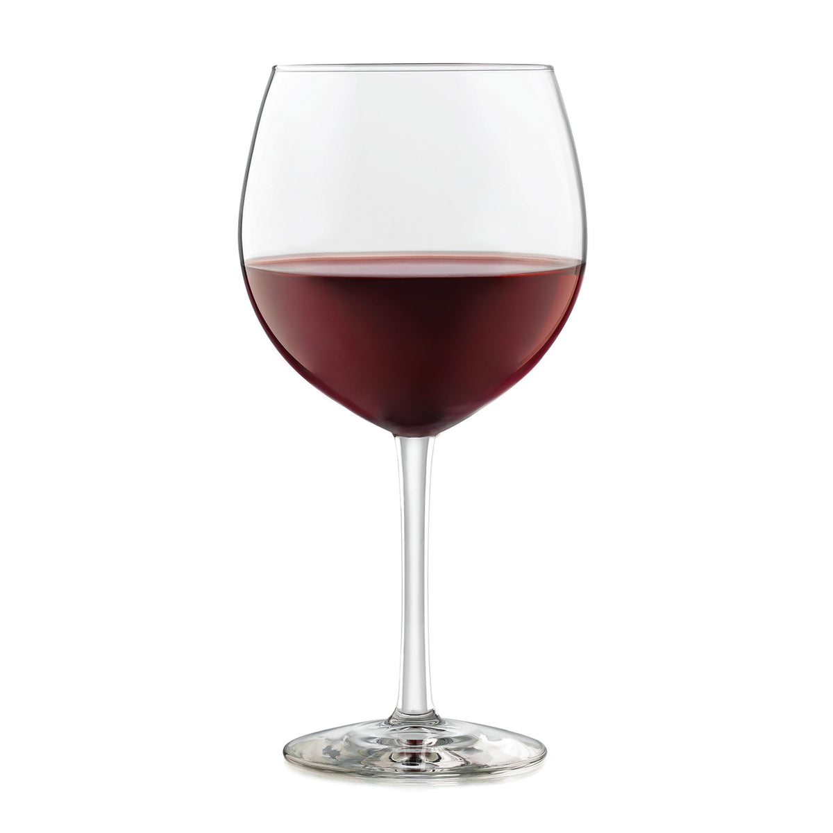 Libbey Vina Glassware Set, Elegant, Balloon-Shaped Red Wine Glasses Set of 6, Long Stem Wine Glasses for Weddings, Birthdays, and Special Occasions