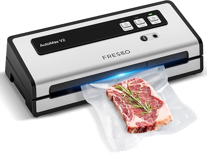 FRESKO Vacuum Sealer Machine with Automatic Bag Detection, Compact Design