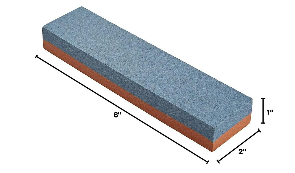 Bora 8 inch Sharpening Stone For Knife Sharpening, Two Sided Whetstone Fine Coarse Combination Aluminum Oxide Wet Stone for Honing Woodworking Tools 501060