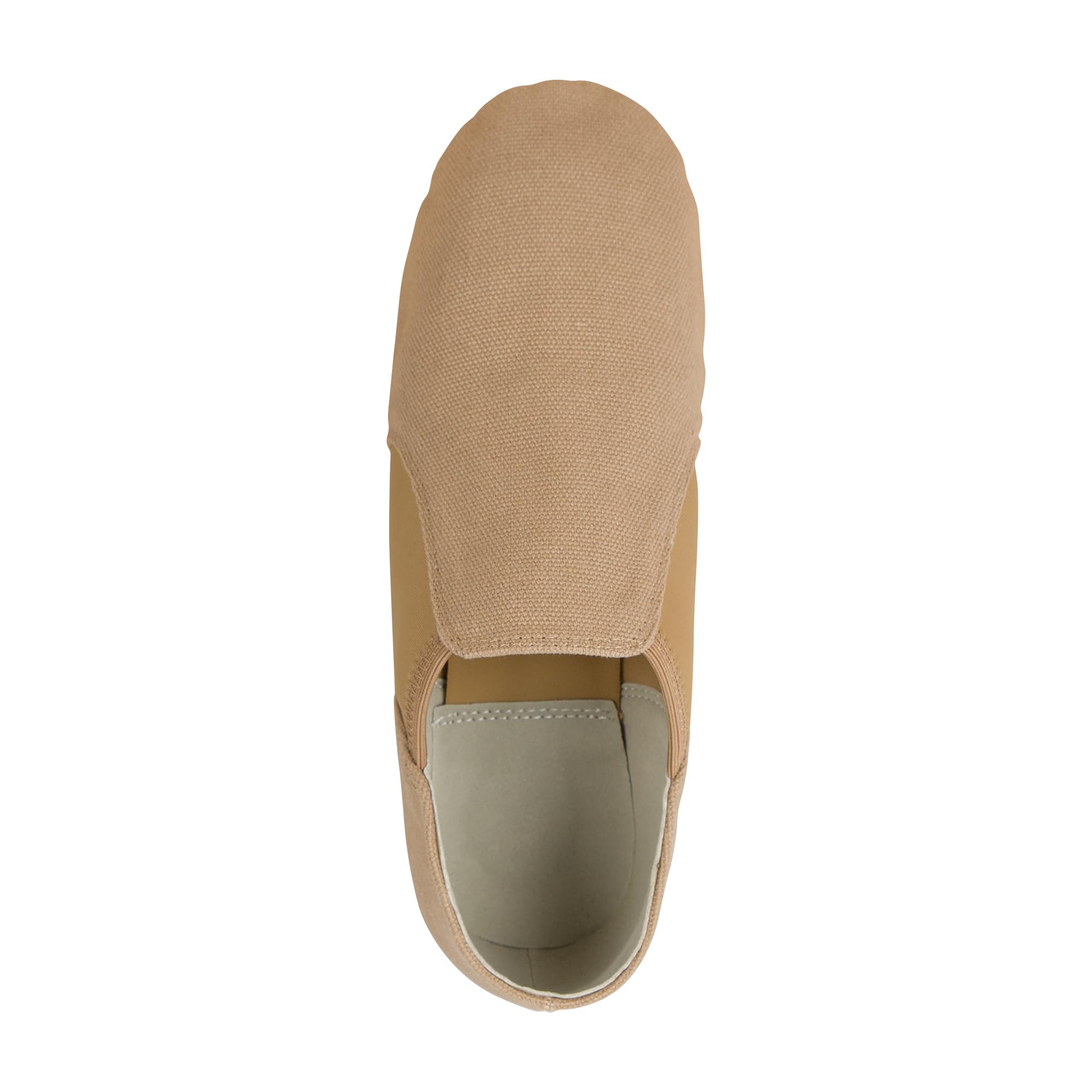 Linodes Unisex 09 Canvas Upper Slip-on Jazz Shoe for Women and Men's Dance Shoes-Brown 8.5M