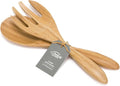 Dehaus® 12" Extra Large Bamboo Salad Servers - Wooden Salad Serving Spoons - Eco Friendly Salad Tossing Utensils - Giant Wooden Salad Hands - Bamboo Salad Tongs