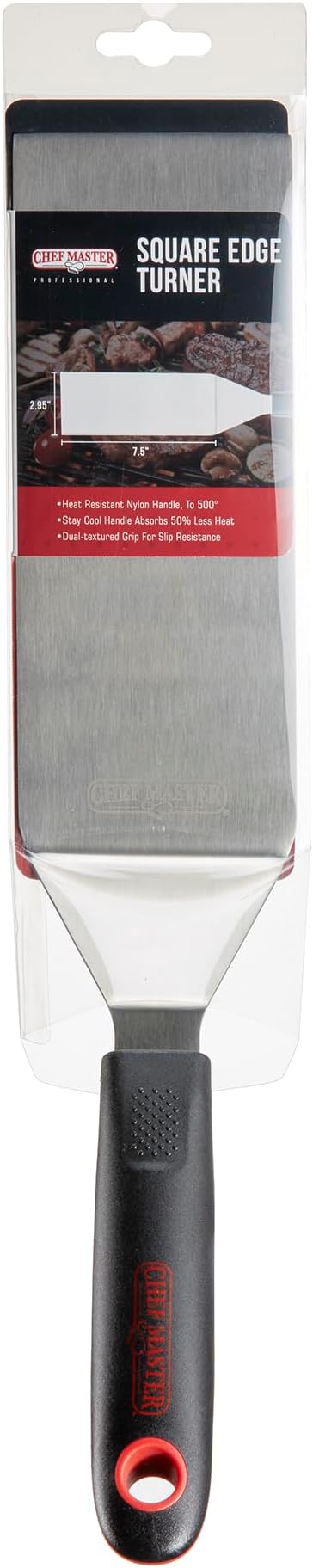 Chef Master 90282 High Heat Square Edge Turner Spatula