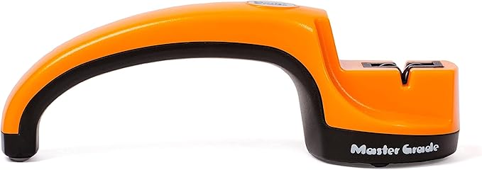 Master Grade Premium Manual Knife Sharpener in orange