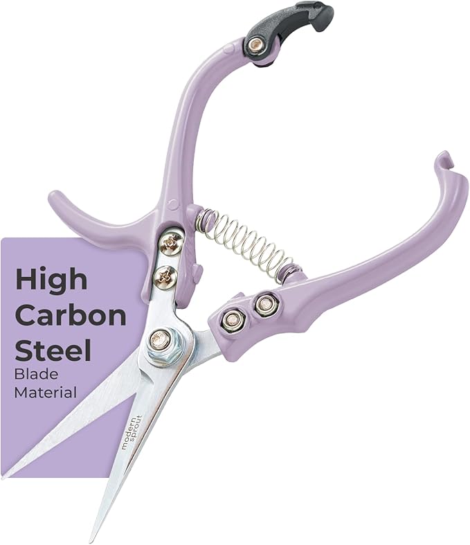 Modern Sprout Pruning Shears- Garden Snips - Herb Scissors- Lavender 1-Pack