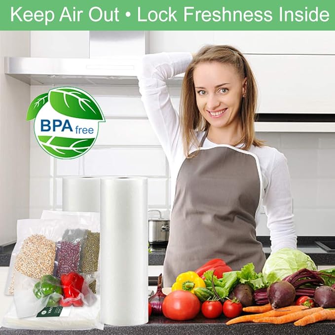 O2frepak 100ct Gallon 4mil 11"x16" Vacuum Sealer Bags BPA Free Sous Vide