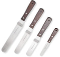 PUCKWAY Offset Cake Icing Spatula Set of 4, 4"-6"-8"-10"