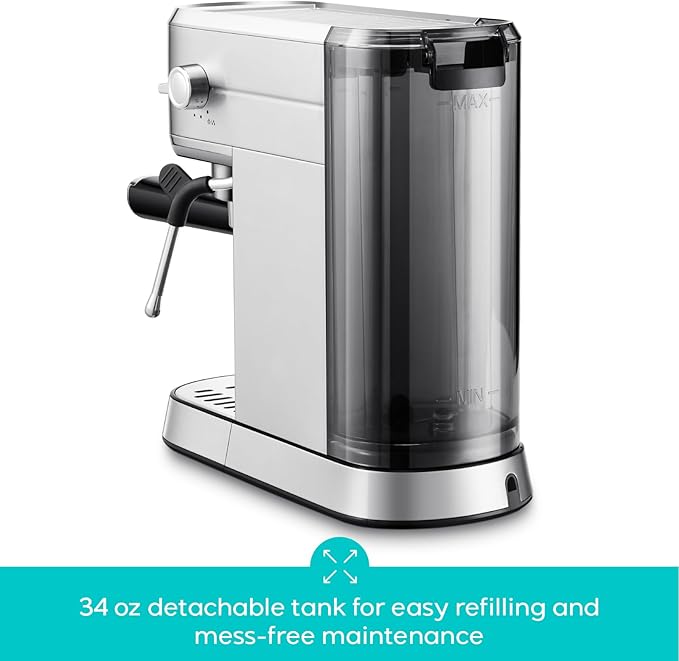 CASABREWS CM5418 Compact Espresso Machine with Milk Frothing Steam Wand