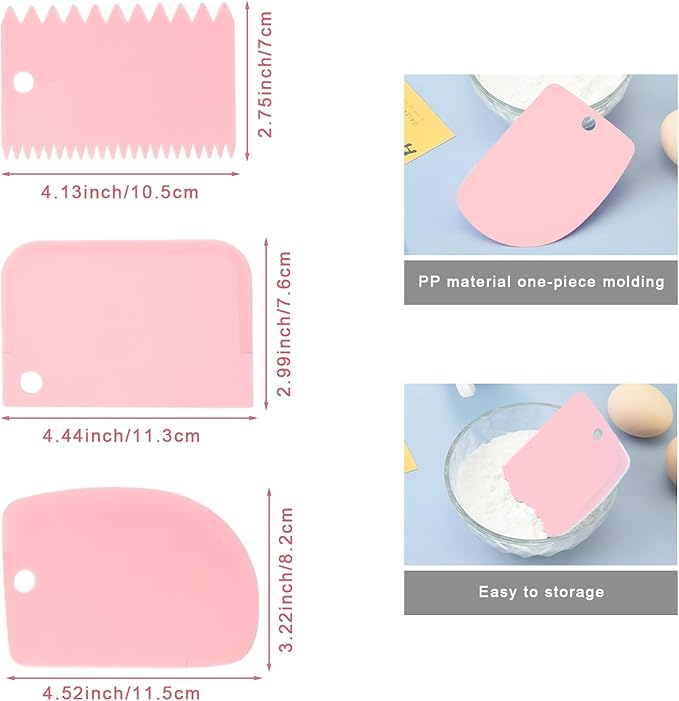 Offset Icing Spatula Set, Stainless Steel Cake Decorating Tools