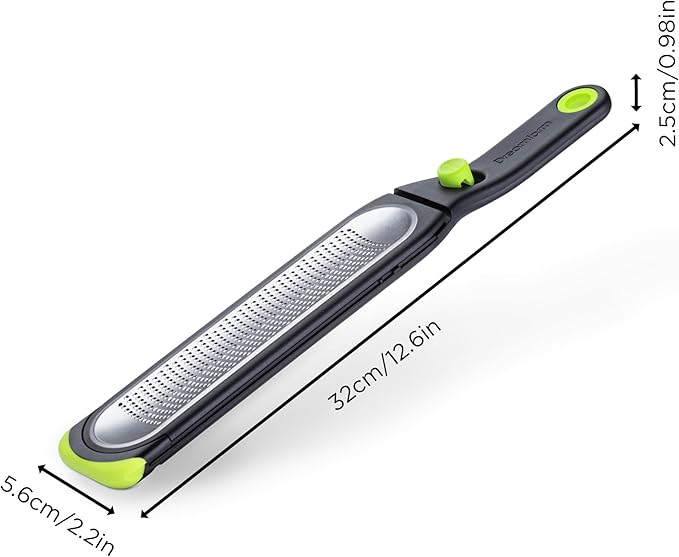 Dreamfarm Ozest Self-Cleaning Zester with Pop Button - 1mm Fine Zesting