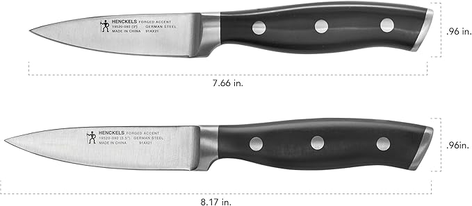 Henckels Forged Accent 2-Pc Paring Knife Set, Razor-Sharp German Engineered