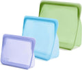 Stasher Premium Reusable Silicone Bags and Lunch Bag, 3-Pack, Multicolor