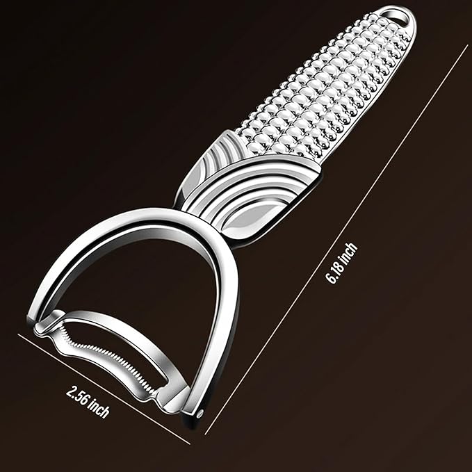 Maxjoy Corn Peeler & Cob Stripper, Stainless Blade for Corn on the Cob