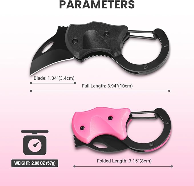 FUNBRO 2 Pack Small Pocket Knife Gifts for Men & Women