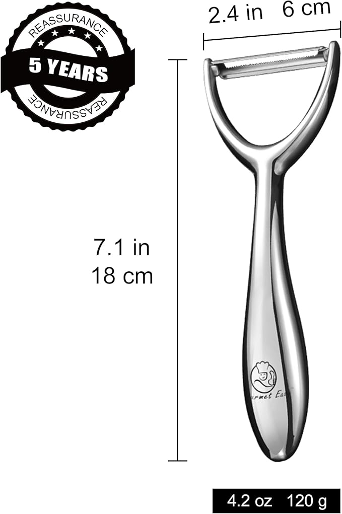 Gourmet Easy Vegetable Peeler Ultra Sharp Stainless Steel Blade (Y Peeler)
