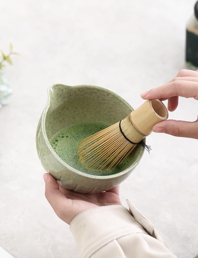 TANG PIN Matcha Set - Match Bowl and Whisk, 15 OZ Matcha Whisk Set