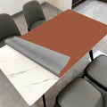 Zinkooat Faux Leather Table Cover,1.8mm Thick,48x72 Inch,Table Protector for Dining Room Table,Dining Table Cover,Table Cover Protector,Table Pads for Dining Room Table(Black+Wine Red,48x72)