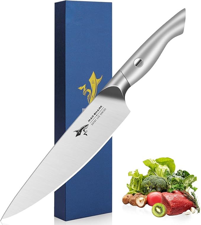MAD SHARK 8 Inch Chef Knife, Professional Ultra Sharp Kitchen Knife