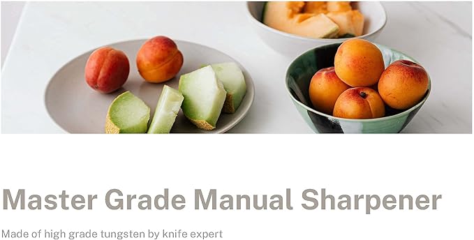 Master Grade Premium Manual Knife Sharpener in orange