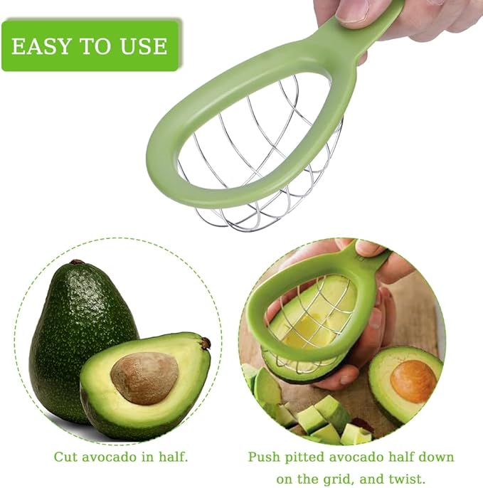 Watris Veiyi Avocado Cutter, Avocado Cube Maker