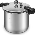 Barton 22-Quart Pressure Canner Pressure Cooker Pressure Gauge with Rack, Induction Compatible, Steam Canner Polished 22 QT Stovetop Pot