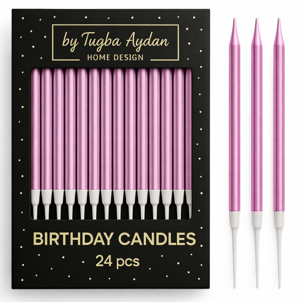 Bulk Birthday Candles for Cake – 72 Count Mixed Color Pack, Traditional Birthday Candles for All Ages & Party Themes