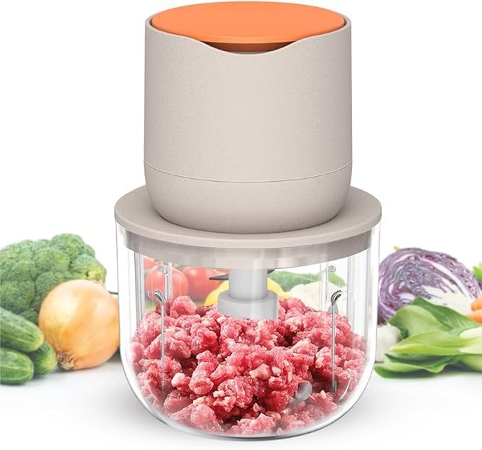 LVSENLIN 2.5 CUP Electric Food Chopper,Small Food Processor for Meat,Onion
