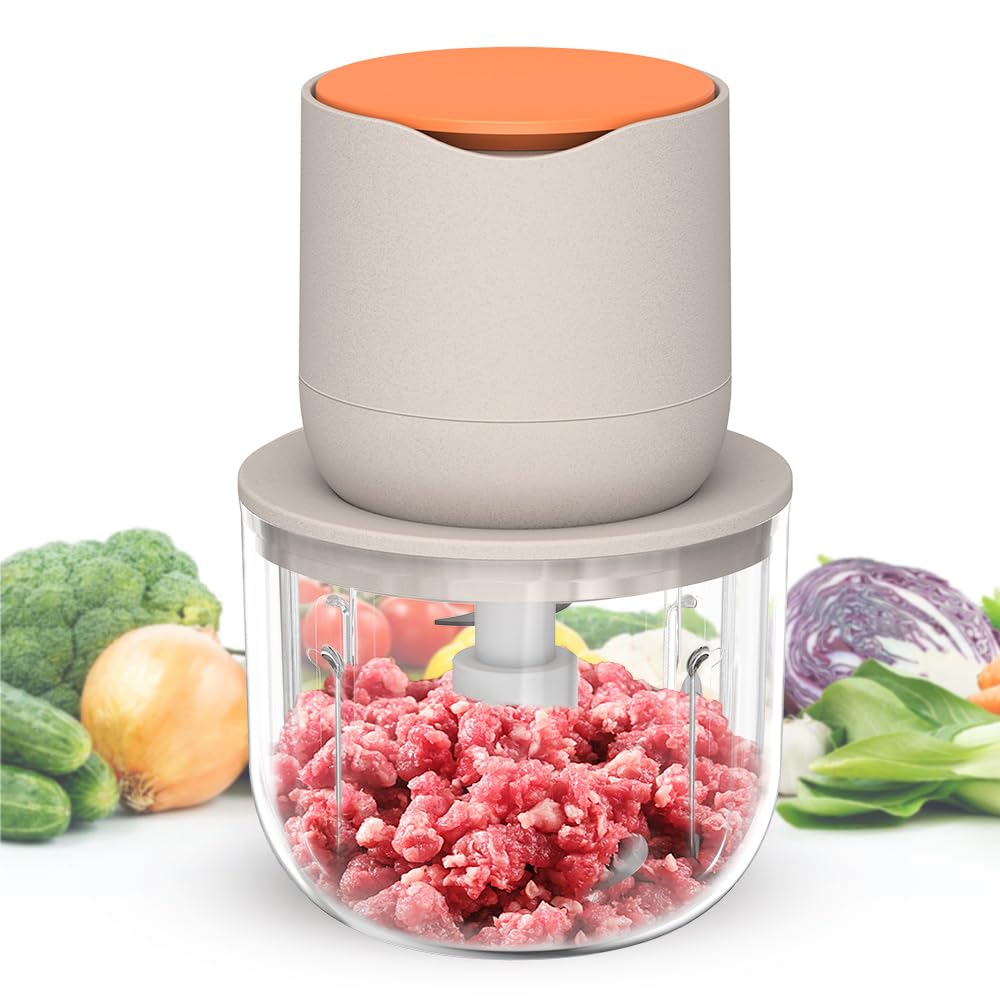 LVSENLIN 2.5 CUP Electric Food Chopper,Small Food Processor for Meat,Onion