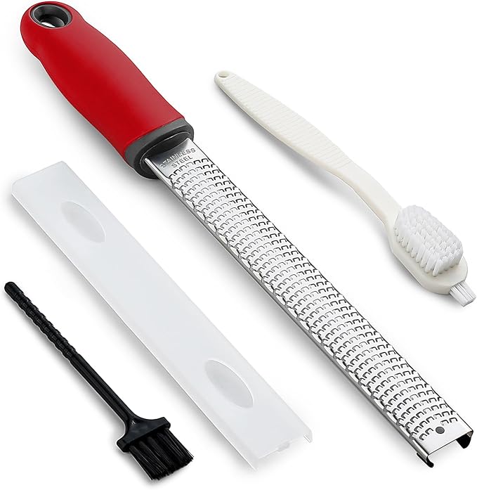 Koythin Red Handle Heavy Duty Lemon Zester Grater