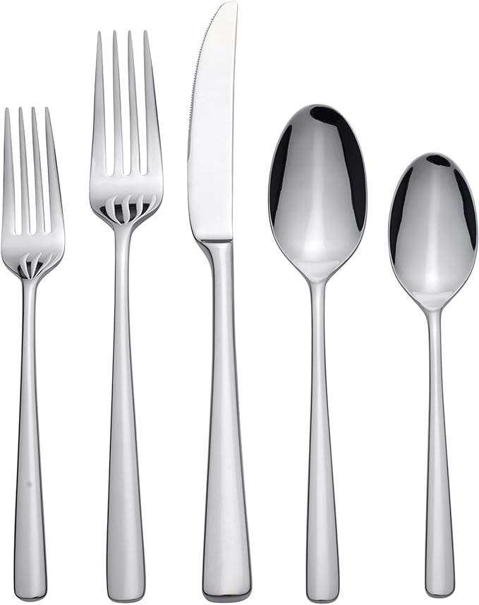 Oneida Doublet 20-Piece 18/0 Silverware Set for 4, Flatware