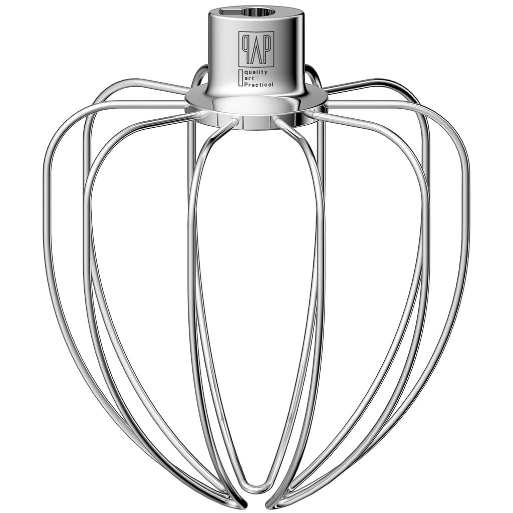 QAP Stainless Steel Wire Whip Fits KitchenAid 5 Plus 6 QT Bowl Lift Mixer