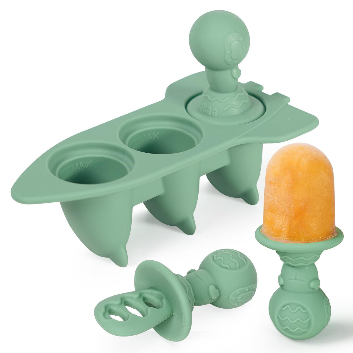 haakaa Baby Popsicle Molds for Breast milk Pops, 6 Month+, Lavender