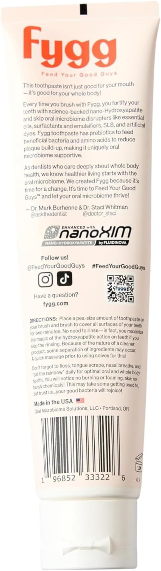 Fygg Fluoride-Free Toothpaste, Coconut Cream Flavor, 4oz