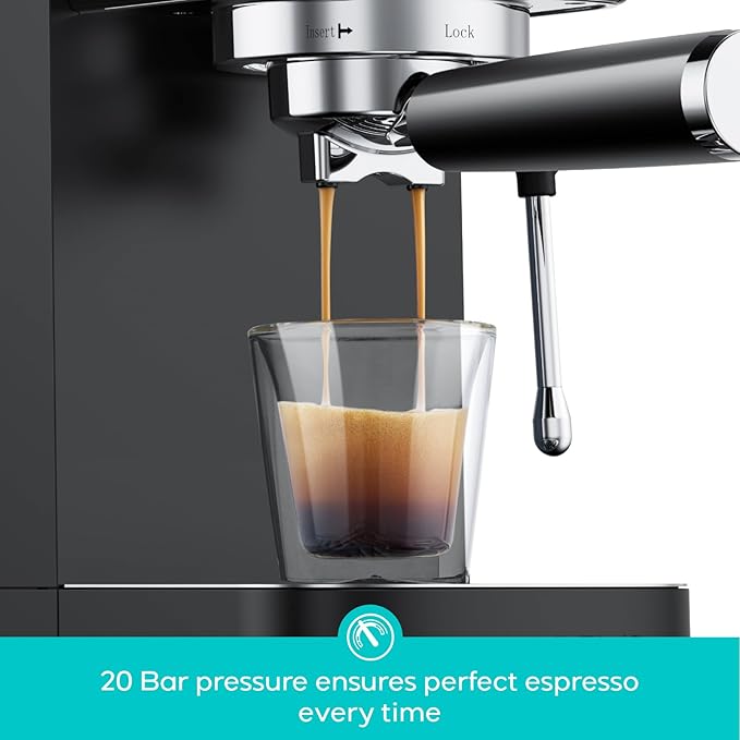 CASABREWS 3700 Essential Espresso Machine, Stainless Steel Espresso Maker