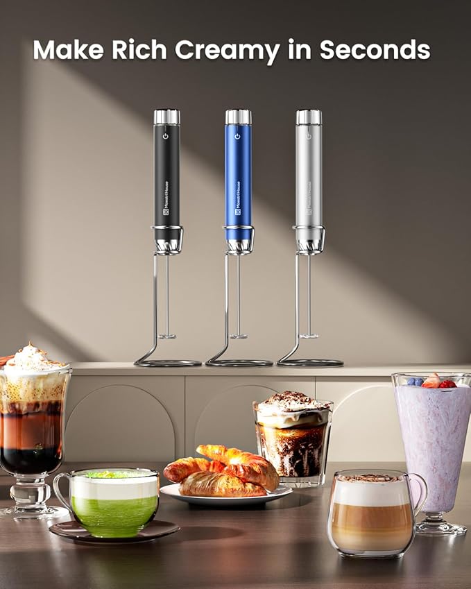 Maestri House LunaFro Max Rechargeable Milk Frother,Stepless Speed Control