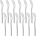 Eagrye Tasting Cocktail Forks, 12-Piece Stainless Steel Fruit Forks, F
