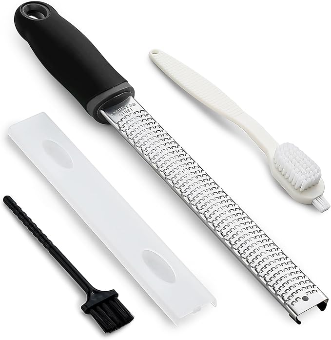 Koythin Black Handle Lemon Zester Cheese Grater Tool