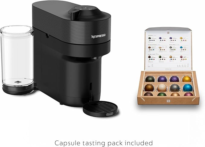 Nespresso Vertuo Pop+ Coffee Machine & Samra Origins Pods by De'Longhi