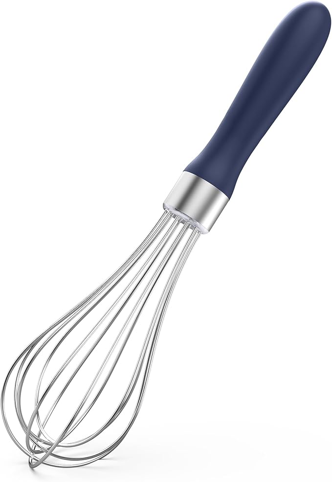 U-Taste Wire Whisk for Cooking, 18/10 Stainless Steel Wisk, S/Midnight Blue