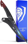 Dalstrong 7" Fillet Knife — V12 Ultra™ Steel — Hardest Build — For Filleting Fish, Boning & Precision Protein Work — Black & Red Damascus, Honeycomb Handle, Scorpion, customer support