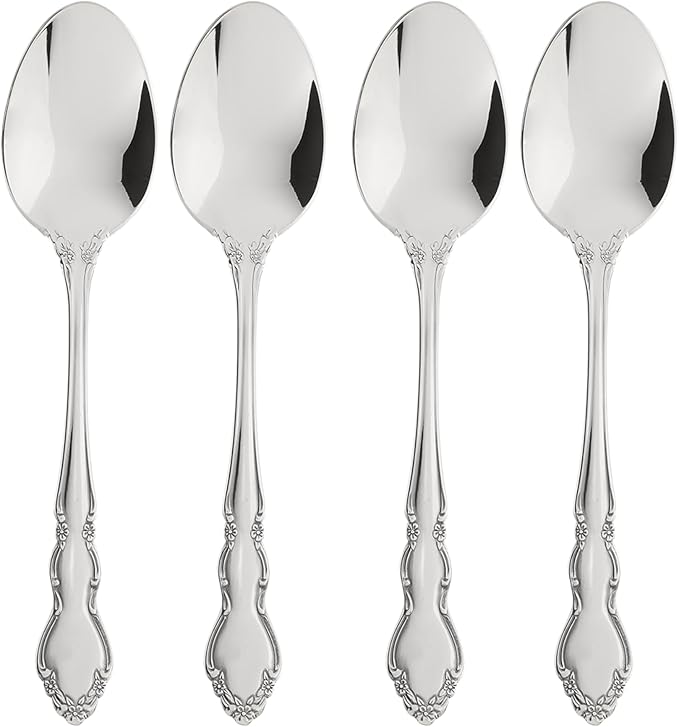 Oneida Dover Teaspoons Silverware Set for 4, Flatware