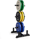 CAP 260lb Competition Olympic Bumper Plate Set with Storage Rack