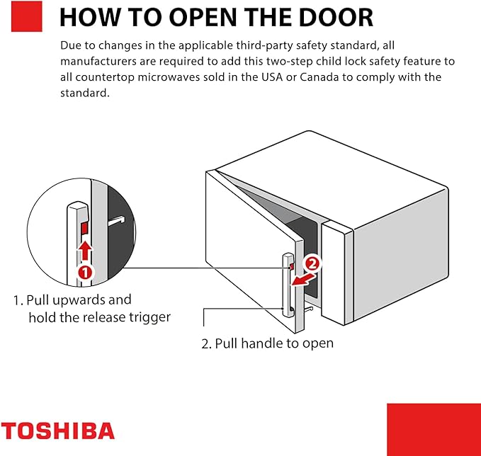 TOSHIBA Large Countertop Microwave Oven with Smart Sensor, 2.2 Cu.Ft, 1200W