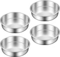 Ohtomber 8 Inch Stainless Steel Layer Cake Pan, Set of 4