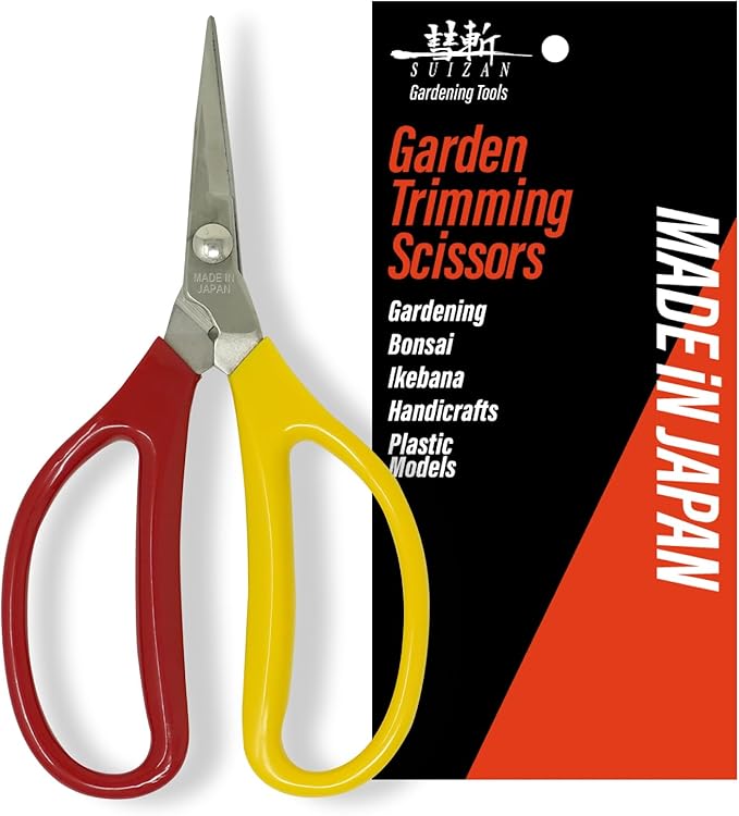 SUIZAN Trimming Scissors 6" - Japanese Garden Plant Herb Buds Flower Shears