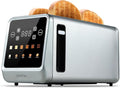 Long Slot Toaster 4 Slice, Touch Screen LED Display, 1.5” Extra Wide Slots