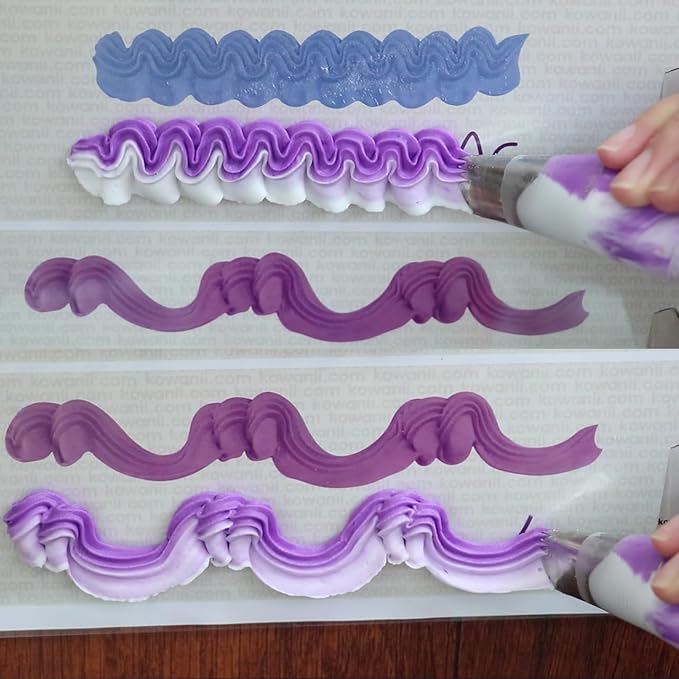 kowanii Piping Practice Sheets Reusable Cake Decorating Supplies